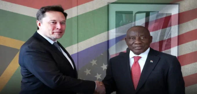 Ramaphosa Meets Elon Musk in US for R2-Trillion Investment Drive